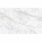 Настінна плитка під мармур з декором 400х250 Golden Tile Sanremo Iris S7015 біла (квіти)