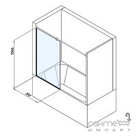 Дополнительный держатель Studio Glass белый мат