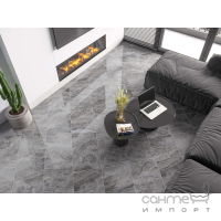 Керамогранит под камень 400х400 Golden Tile Caracter CT287 серый