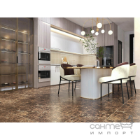 Керамогранит под мрамор 400х400 Golden Tile Emperador EMF87 мокко