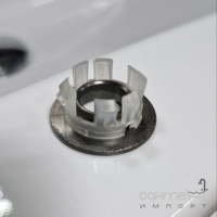 Декоративное латунное кольцо для перелива раковины Vito VT-B003GM gunmetal (оружейная сталь)