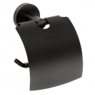 Тримач для туалетного паперу з кришкою Bemeta Dark 104112010 чорний