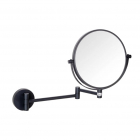 Настенное косметическое зеркало с тройным увеличением Bemeta Dark 112201510 черное