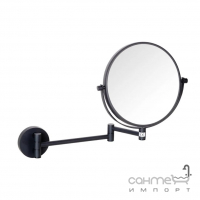 Настінне косметичне дзеркало з потрійним збільшенням Bemeta Dark 112201510 чорне