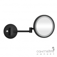 Настінне косметичне дзеркало з LED-підсвічуванням Bemeta Dark 112101140 чорне