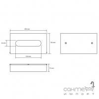Диспенсер для косметичних серветок Bemeta Hotel 102303021 полірована сталь