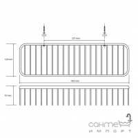 Полиця Bemeta Cytro 146208252 хром