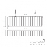 Полочка Bemeta Cytro 146208272 хром