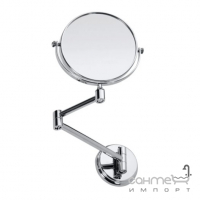 Двухстороннее настенное косметическое зеркало Bemeta Omega 106301122 хром