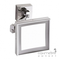 Настенное косметическое зеркало с LED-подсветкой и трехкратным увеличением Bemeta 116101202 хром