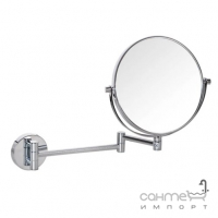 Настенное двухстороннее косметическое зеркало с трехкратным увеличением Bemeta 112201512 хром