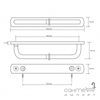Подвесной держатель для двух рулонов туалетной бумаги Bemeta Neo 146212245 матовая сталь