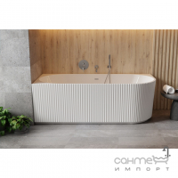 Акриловая левостороння ванна с рифленым бортом Besco Denaya 1700x780 белая