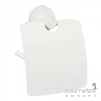 Підвісний тримач для туалетного паперу з кришкою Bemeta White 104112014 білий