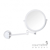 Двухстороннее настенное косметическое зеркало Bemeta White 112201514 белое