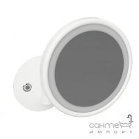 Настенное косметическое зеркало с LED-подсветкой и сенсорным включателем Bemeta White 112101144 белое