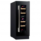 Винный шкаф на 17 бутылок, встраиваемый под столешницу Fabiano FWC 296 Black черный
