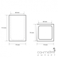 Стакан настільний Bemeta Gamma 145611310 чорний