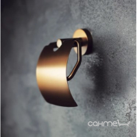 Тримач для туалетного паперу з кришкою Bemeta Amber 155112012 матове кавове золото