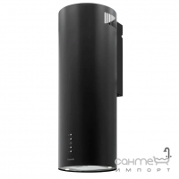 Круглая пристенная кухонная вытяжка Fabiano Cylindra 35 Silent Black черная, мощность 1040 м3/ч
