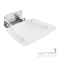 Відкидне сидіння для душової зони Qtap Comfort COMFCRM5035 сталь/матове біле