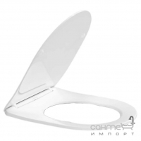 Сидение для унитаза дюропласт slim soft-close Qtap Swan Ultra/Jay Ultra QT99SC5179W белое