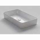 Прямоугольная раковина на столешницу VBI Triest White VBI-012700 белая