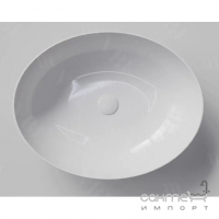 Овальная раковина на столешницу VBI Livorno White VBI-012600 белая