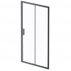 Душевая дверь в нишу AM.PM Gem W90UG-110-1S-195BT профиль черный матовый/прозрачное стекло