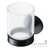 Подвесной стакан AM.PM X-Joy A85A34322 матовый черный/матовое стекло