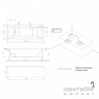 Прямокутна акрилова ванна AM.PM Gem 1800x800 W90A-180-080W-A біла