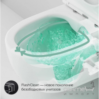 Безободковый подвесной унитаз с сидением softclose AM.PM Bliss L FlashClean C531700WH белый