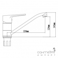 Смеситель для кухни Venta VP415DC хром