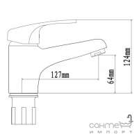 Змішувач для раковини Venta VB135SC хром