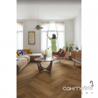 Виниловый пол Quick-Step Ciro Herringbone AVHBU40364 Дуб ботанический карамельный