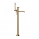 Напольный смеситель для ванны Gessi Anello 63328-726 Warm Bronze Brushed PVD теплая бронза браш