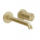 Смеситель для раковины скрытого монтажа Gessi Habito 70088727 Brass Brushed PVD латунь браш, излив 21 см