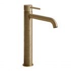 Смеситель для раковины высокий Gessi 316 Meccanica 54206-726 Warm Bronze Brush теплая бронза браш