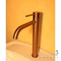 Смеситель для раковины высокий Gessi 316 Meccanica 54206-726 Warm Bronze Brush теплая бронза браш