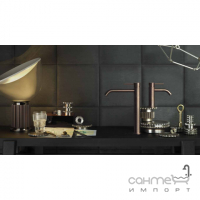 Смеситель для раковины высокий Gessi 316 Meccanica 54206-726 Warm Bronze Brush теплая бронза браш