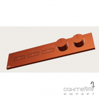 Смеситель-термостат скрытого монтажа на три потребителя Gessi Hi-Fi Linear 63014708 Copper Brushed PVD медь браш 