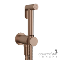 Гігієнічний душ прихованого монтажу з вентилем Gessi Origini 14331708 Copper Brushed PVD мідь браш