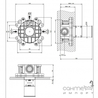 Скрытая часть Gessi 54055-239