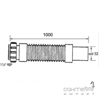 Гофра для раковини McAlpine FLX-CCB1