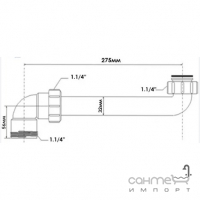 Подовжувач сифону для раковини McAlpine HC13-32