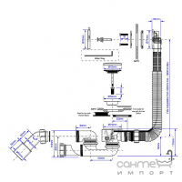 Сифон для ванны McAlpine MP31SSF-CBR-1M хром