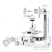 Сифон для ванни McAlpine MP31SSF-CBR хром