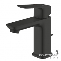 Смеситель для раковины с донным клапаном Grohe Cubeo S 1016942430 матовый черный