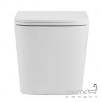 Безободковый подвесной унитаз с сидением slim soft-close Qtap Tern Ultra QT17332303AW Quiet белый