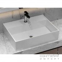 Прямокутна раковина на стільницю Fancy Marble Crass 600 9806101 біла